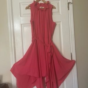 Eliza J - Size 18W pink asymmetric dress